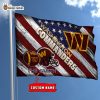 Washington Commanders Custom Name Personalized Flag