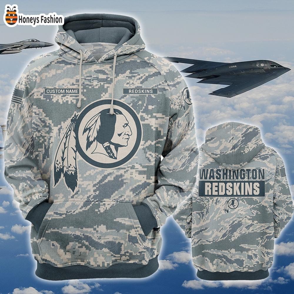 Washington Redskins U.S Air Force ABU Camouflage Personalized T-Shirt Hoodie
