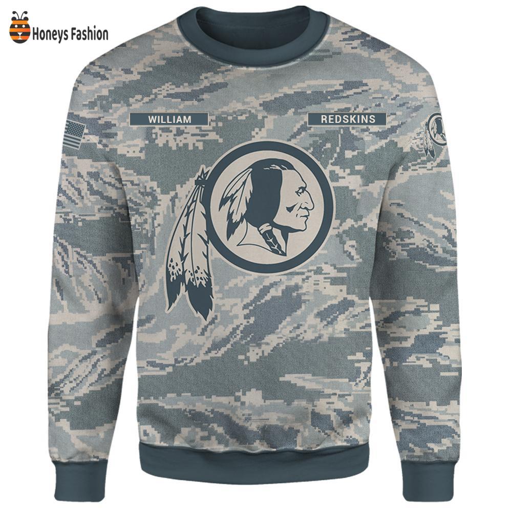 Washington Redskins U.S Air Force ABU Camouflage Personalized T-Shirt Hoodie