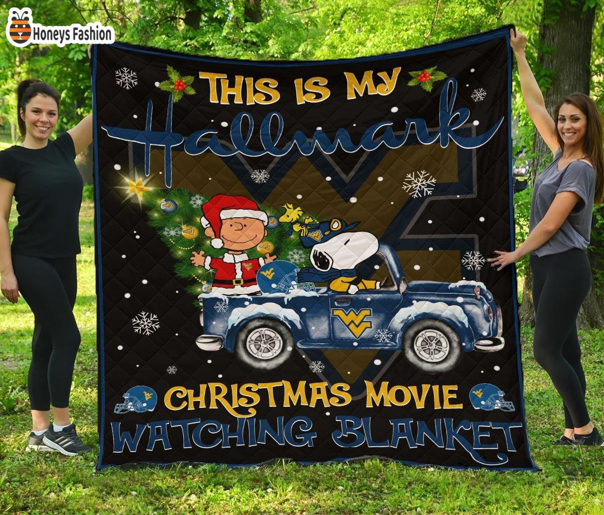 West Virginia Mountaineers This Is My Hallmark Christmas Movie Watching Blanket