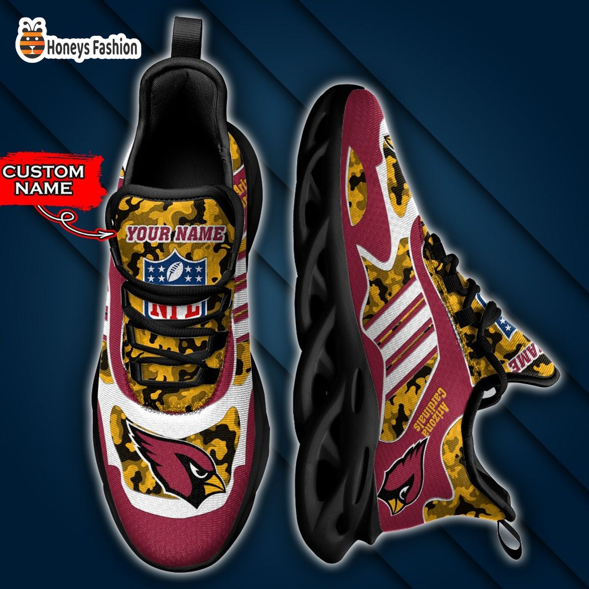 Arizona Cardinals NFL Adidas Personalized Max Soul Shoes