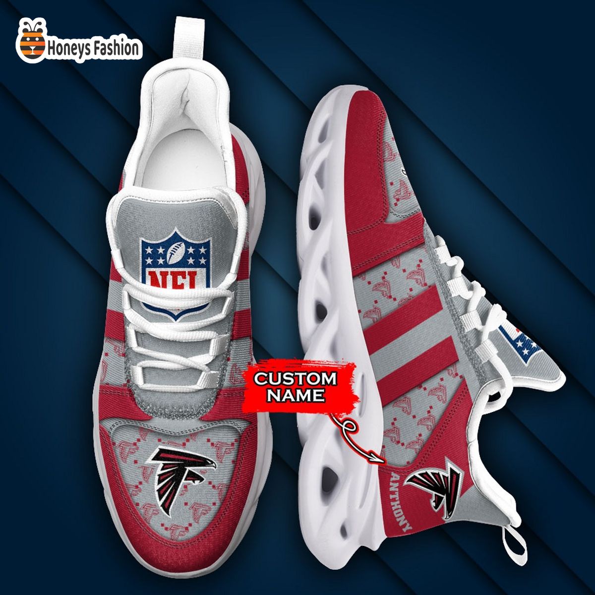 Atlanta Falcons NFL Gucci Personalized Max Soul Shoes