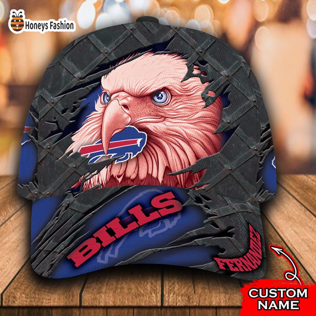 Buffalo Bills NFL Eagle Custom Name Classic Cap