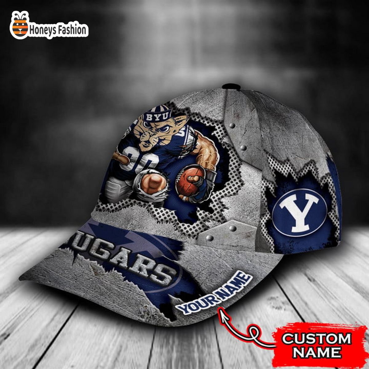 Byu Cougars mascot custom name classic cap