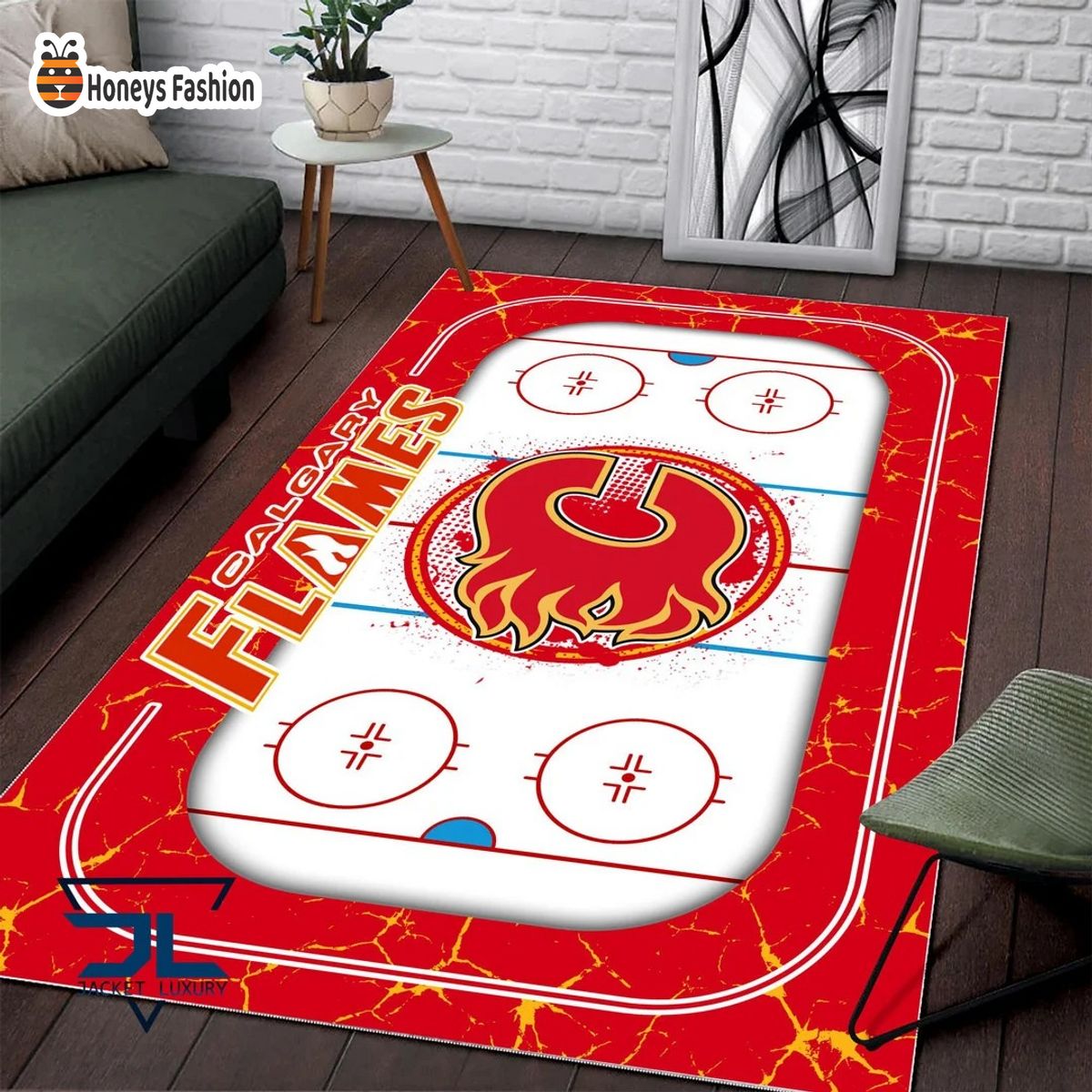 Calgary Flames NHL Rug Carpet