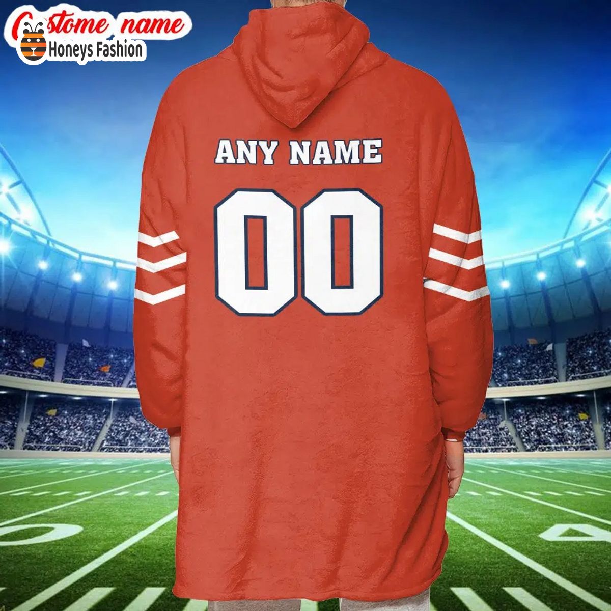 Chicago Bears NFL Adidas all day i dream about Bears blanket hoodie