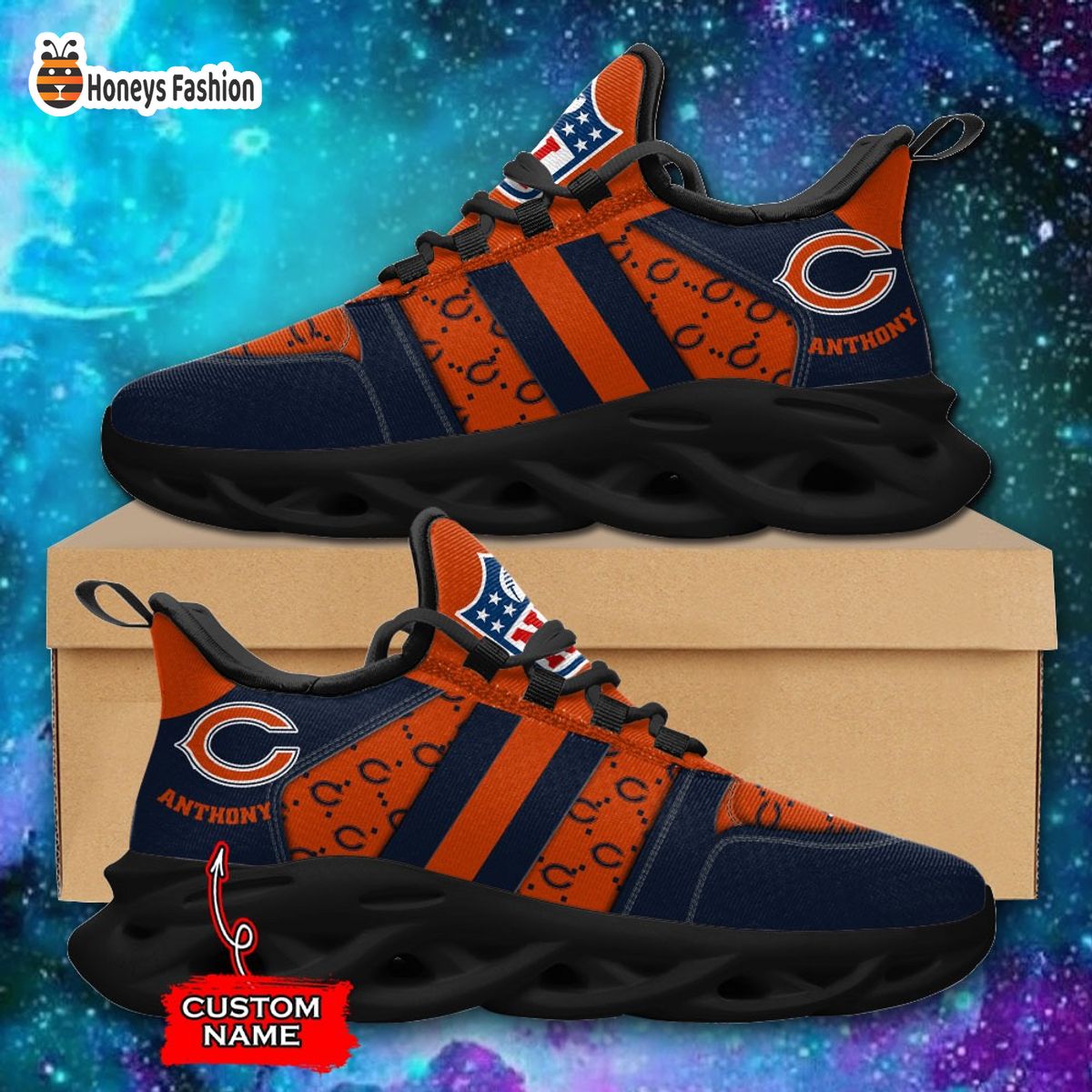 Chicago Bears NFL Gucci Personalized Max Soul Shoes
