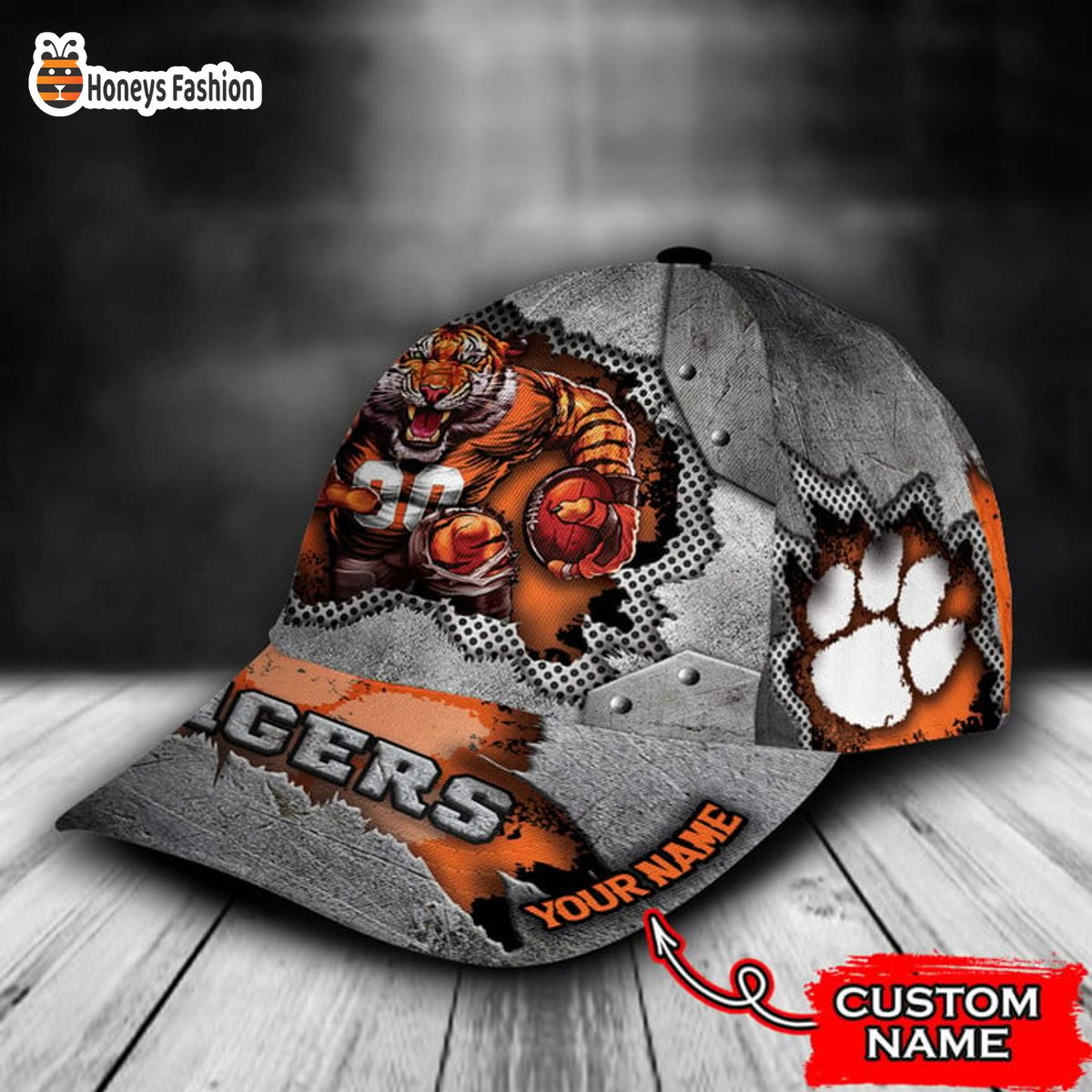 Clemson Tigers mascot custom name classic cap