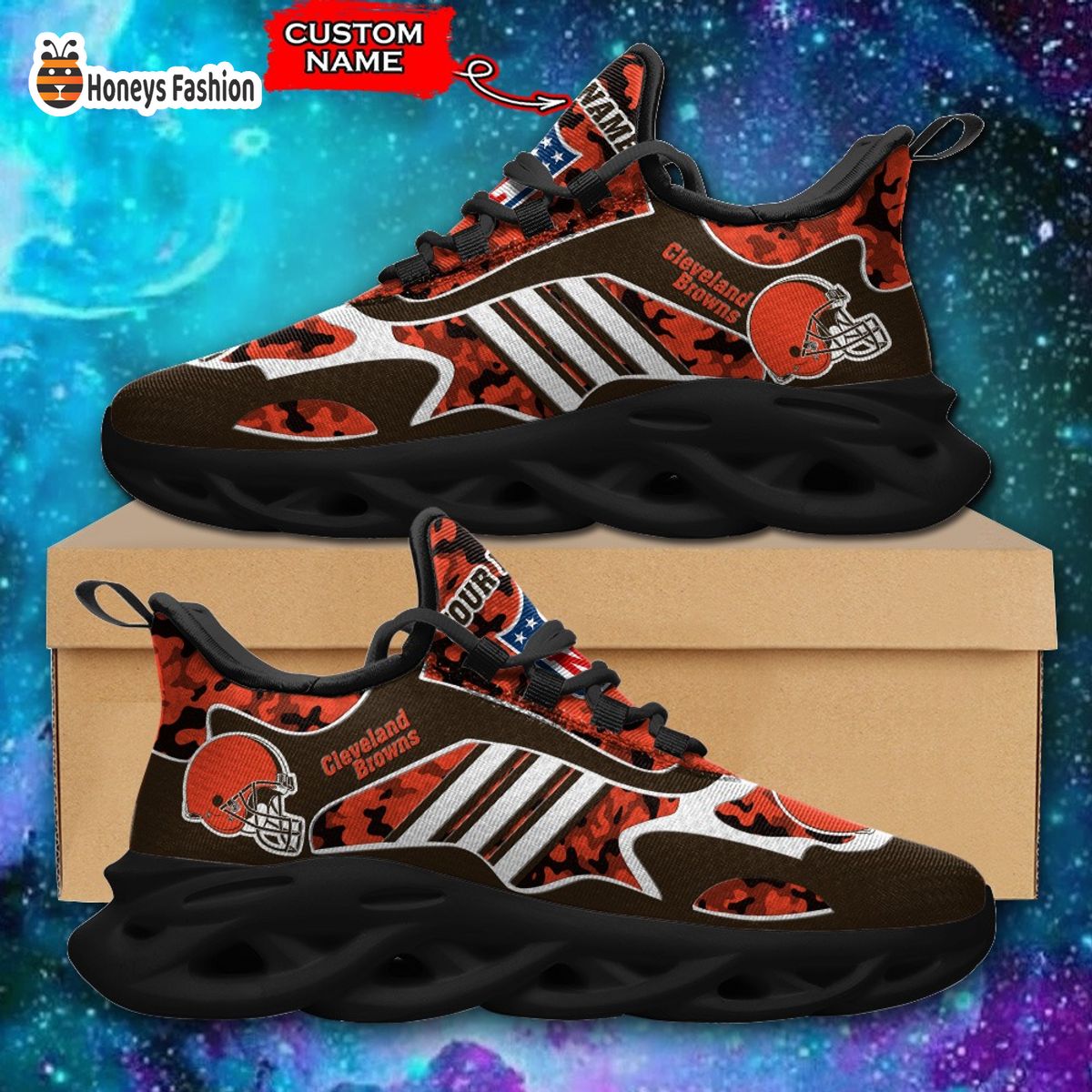 Cleveland Browns NFL Adidas Personalized Max Soul Shoes