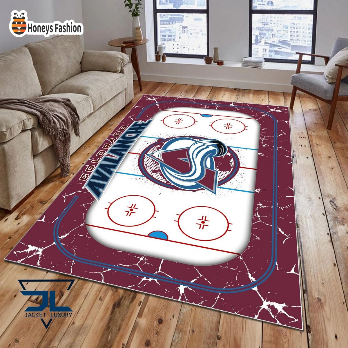 Colorado Avalanche NHL Rug Carpet