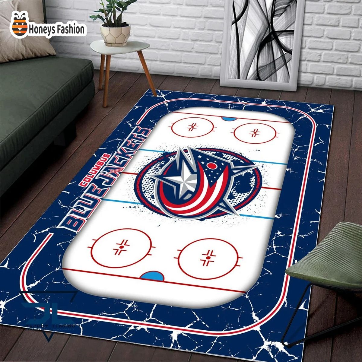 Columbus Blue Jackets NHL Rug Carpet
