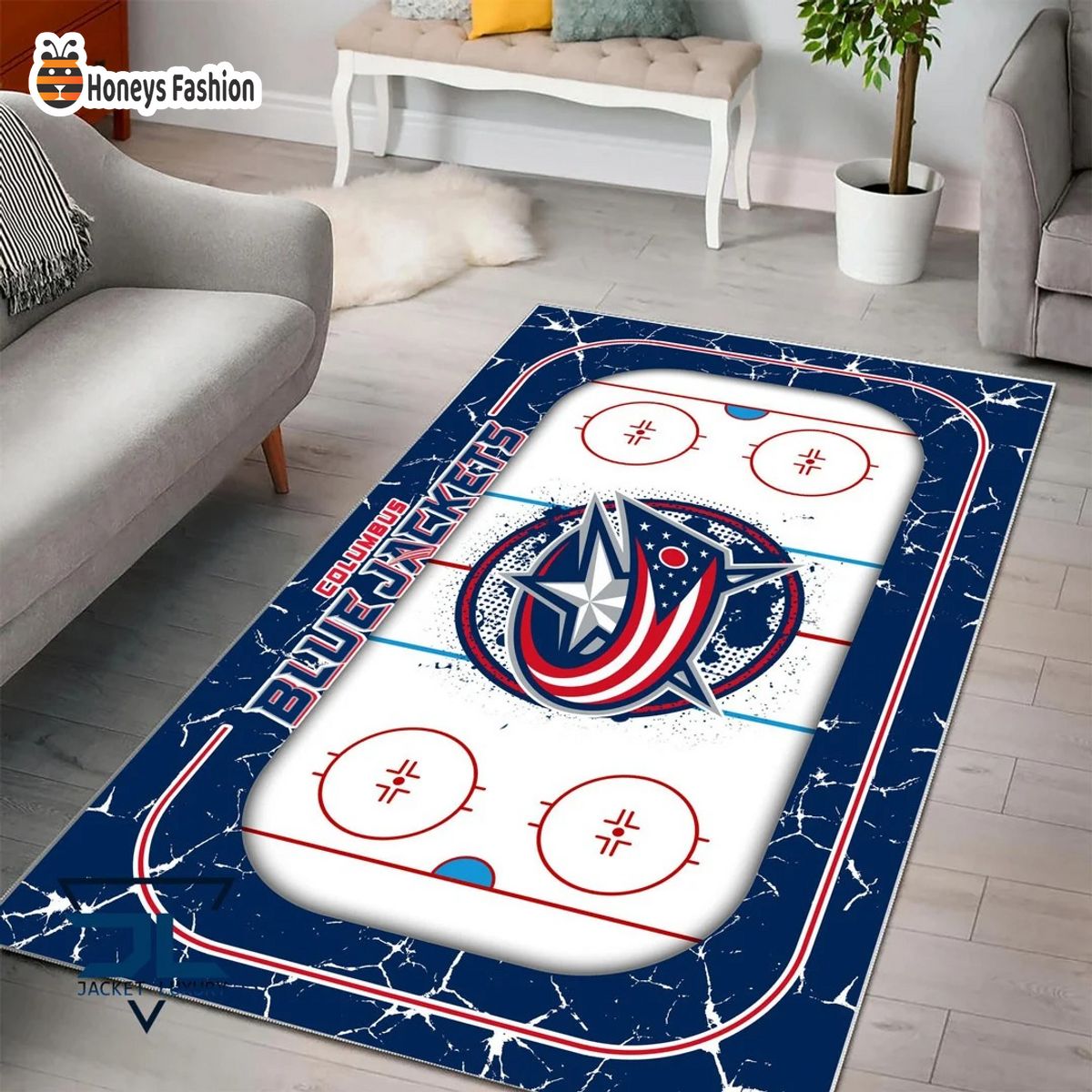 Columbus Blue Jackets NHL Rug Carpet