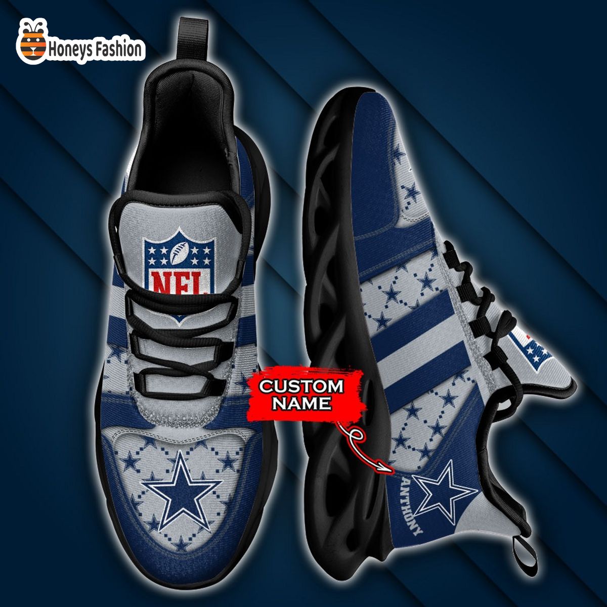 Dallas Cowboys NFL Gucci Personalized Max Soul Shoes