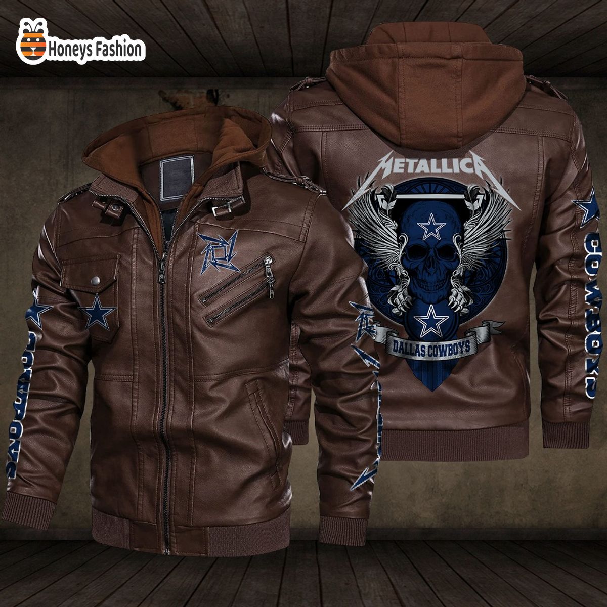 Dallas Cowboys NFL Metallica 2D PU Leather Jacket