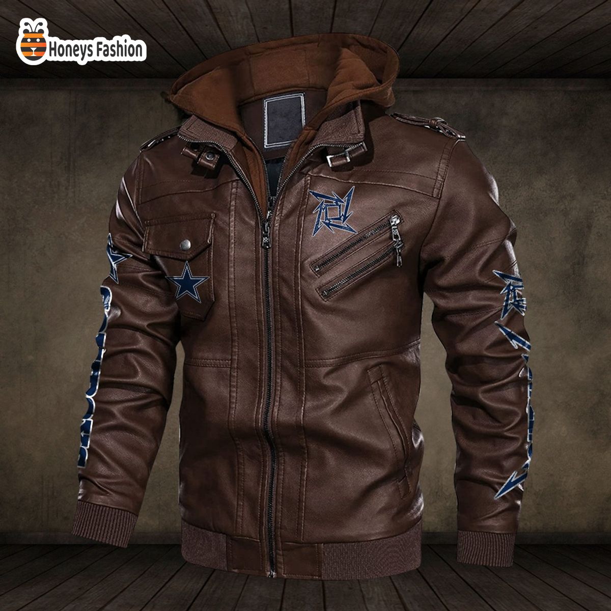 Dallas Cowboys NFL Metallica 2D PU Leather Jacket