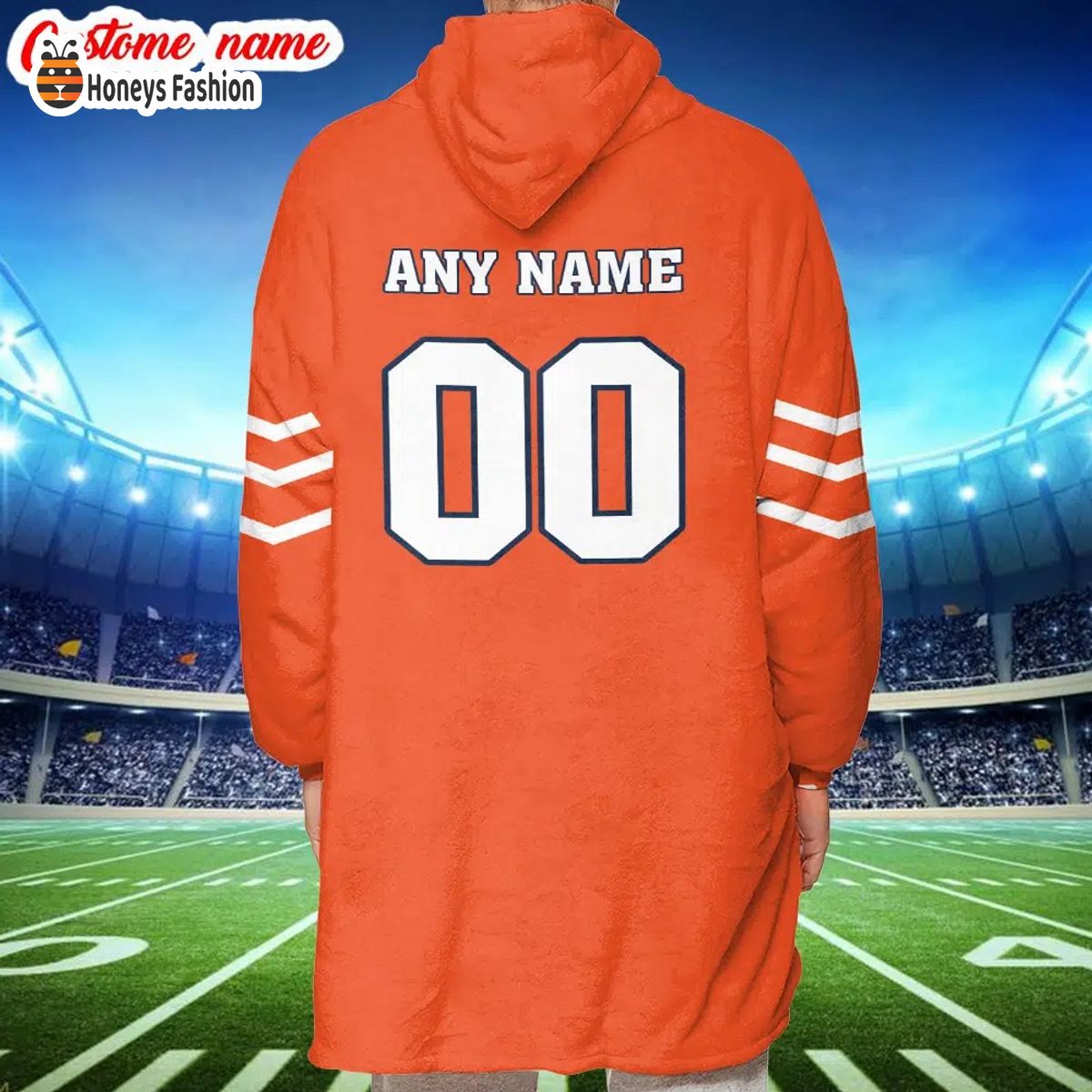 Denver Broncos NFL Adidas all day i dream about Broncos blanket hoodie