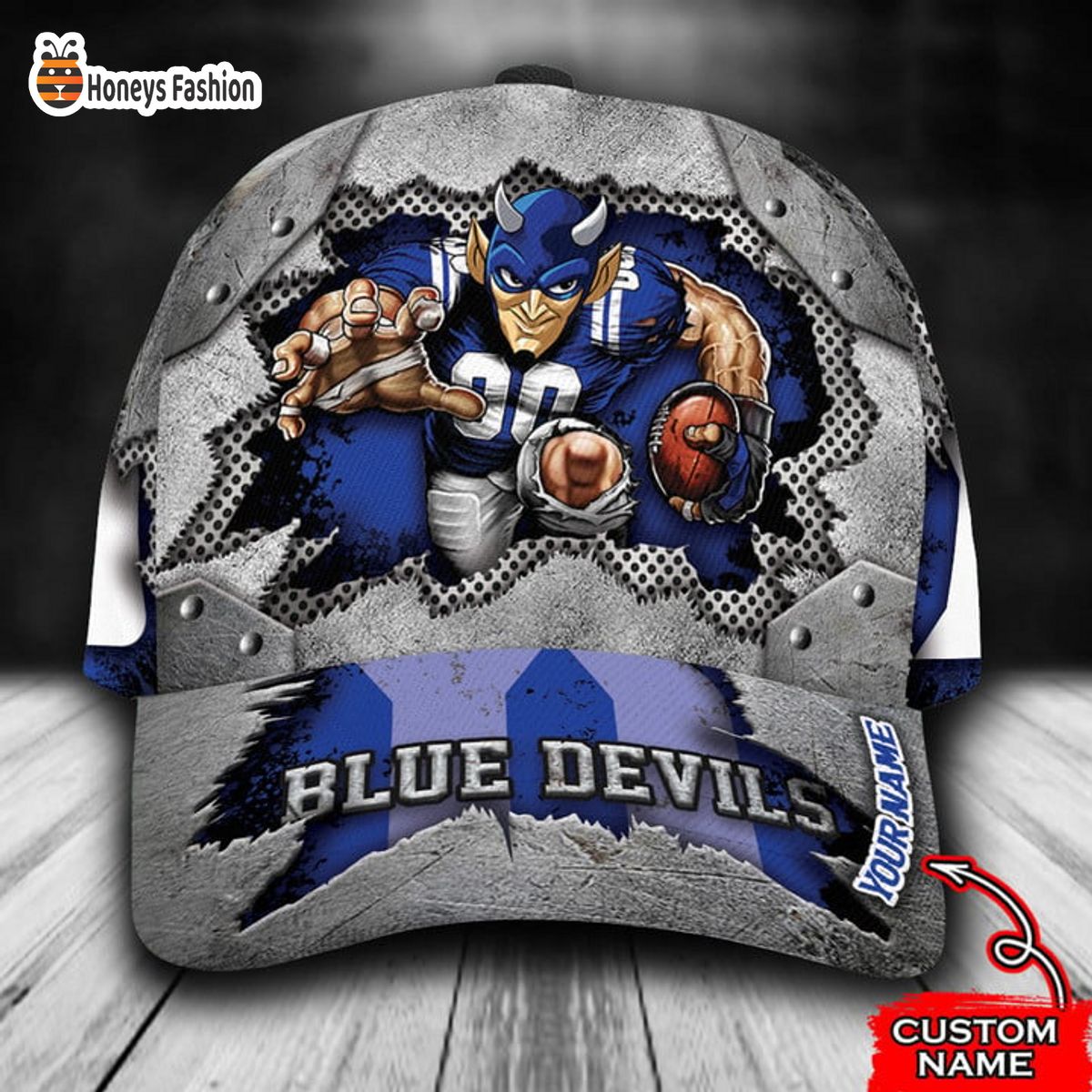 Duke Blue Devils mascot custom name classic cap