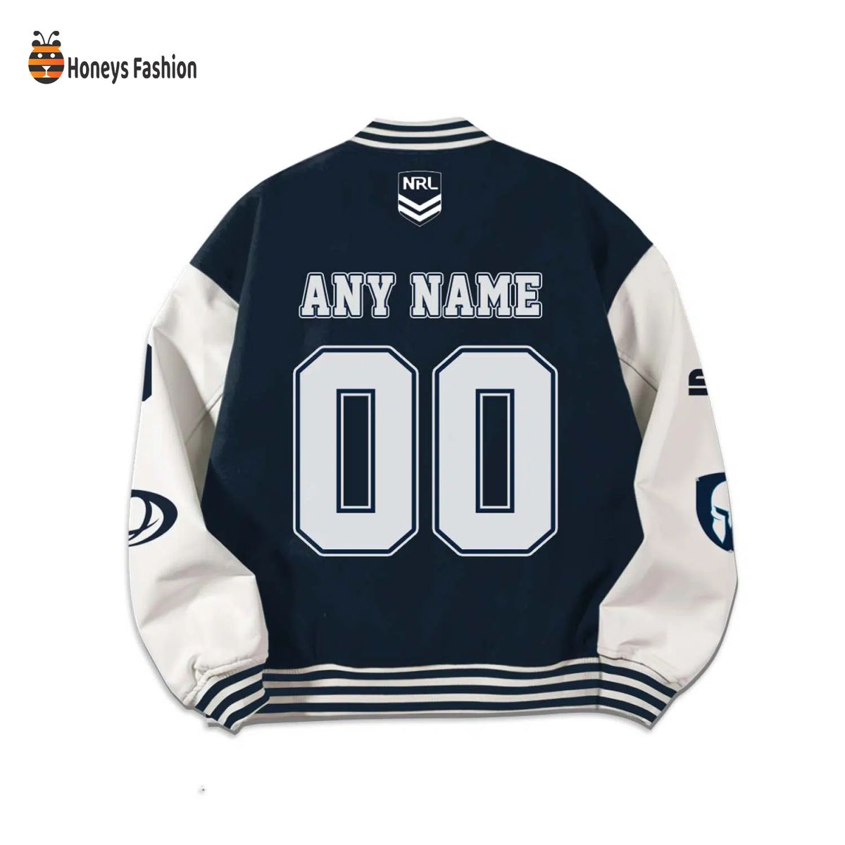 Gold Coast Titans Custom Name Rugby Baseball Jacket