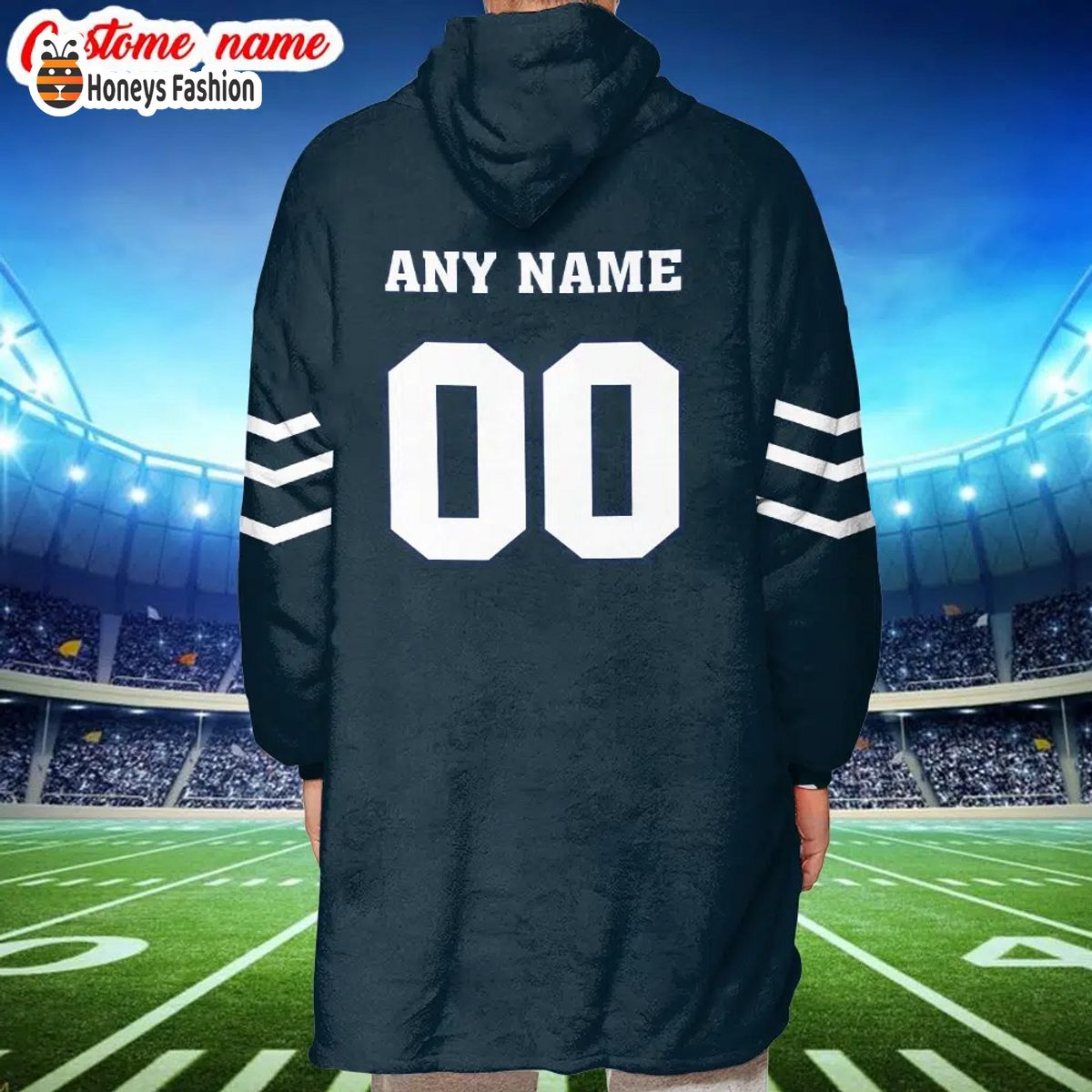 Houston Texans NFL Adidas all day i dream about Texans blanket hoodie