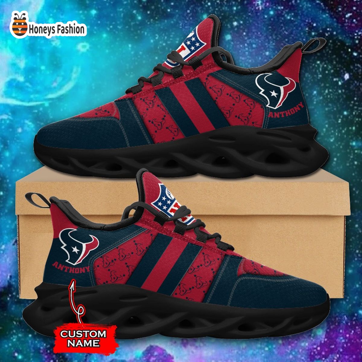 Houston Texans NFL Gucci Personalized Max Soul Shoes