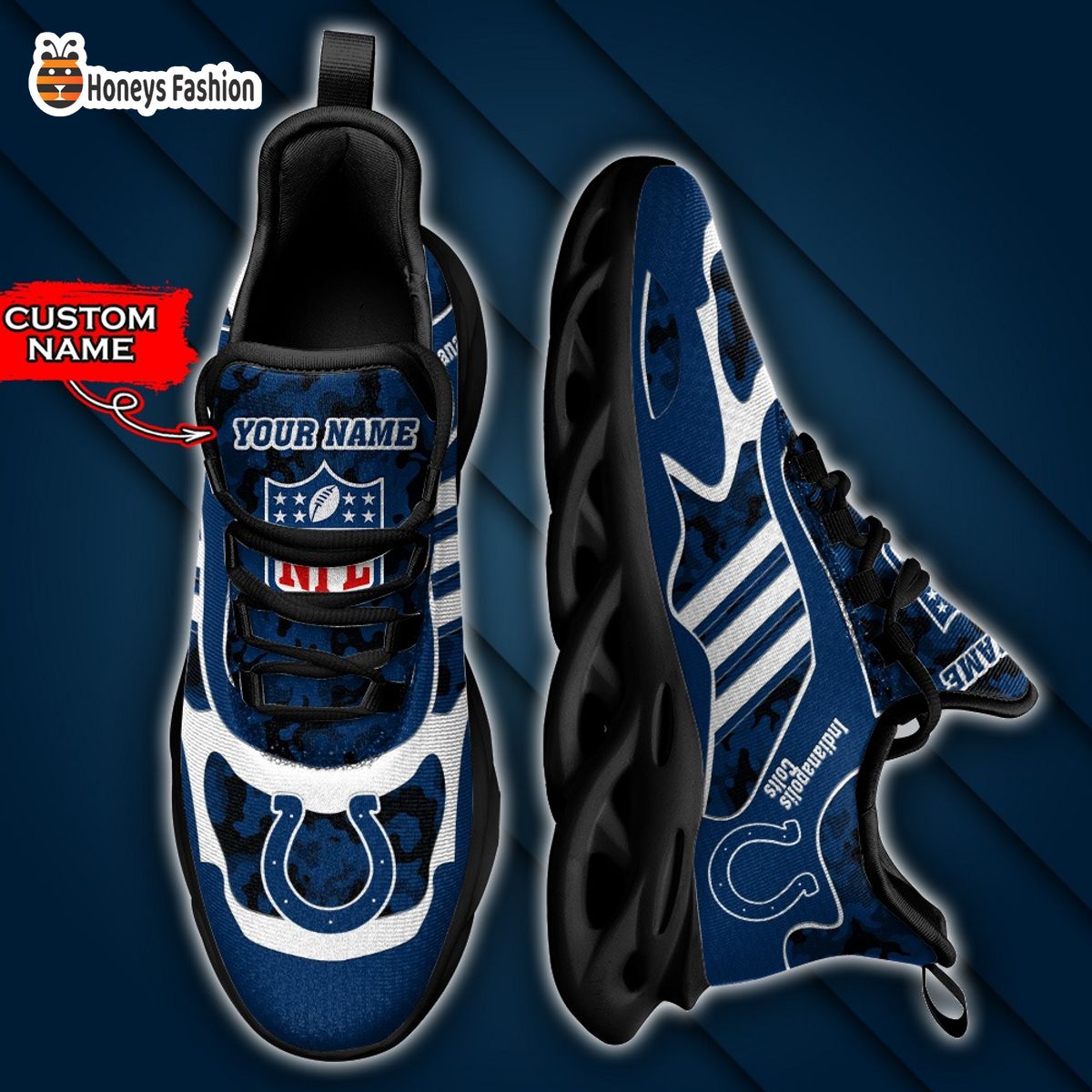 Indianapolis Colts NFL Adidas Personalized Max Soul Shoes