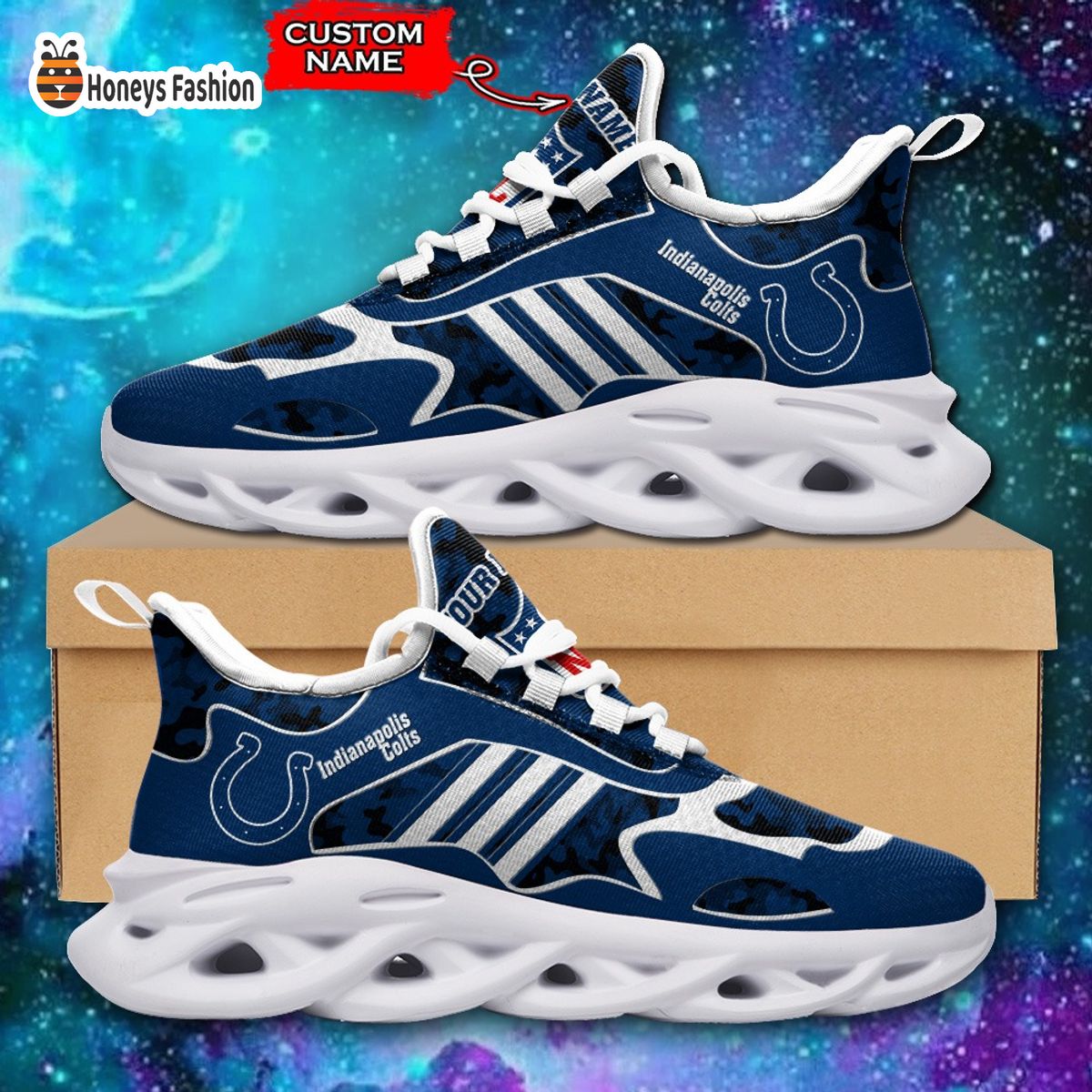 Indianapolis Colts NFL Adidas Personalized Max Soul Shoes