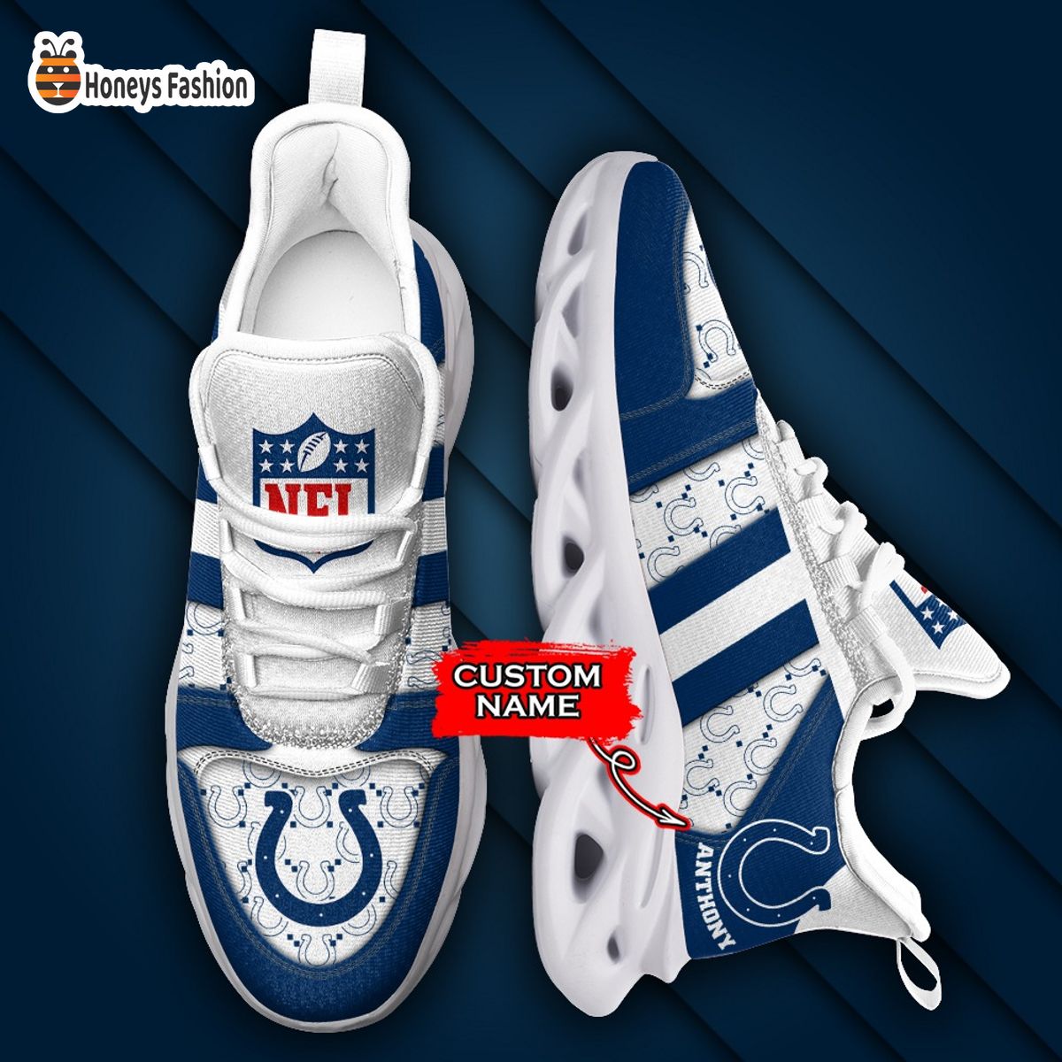 Indianapolis Colts NFL Gucci Personalized Max Soul Shoes