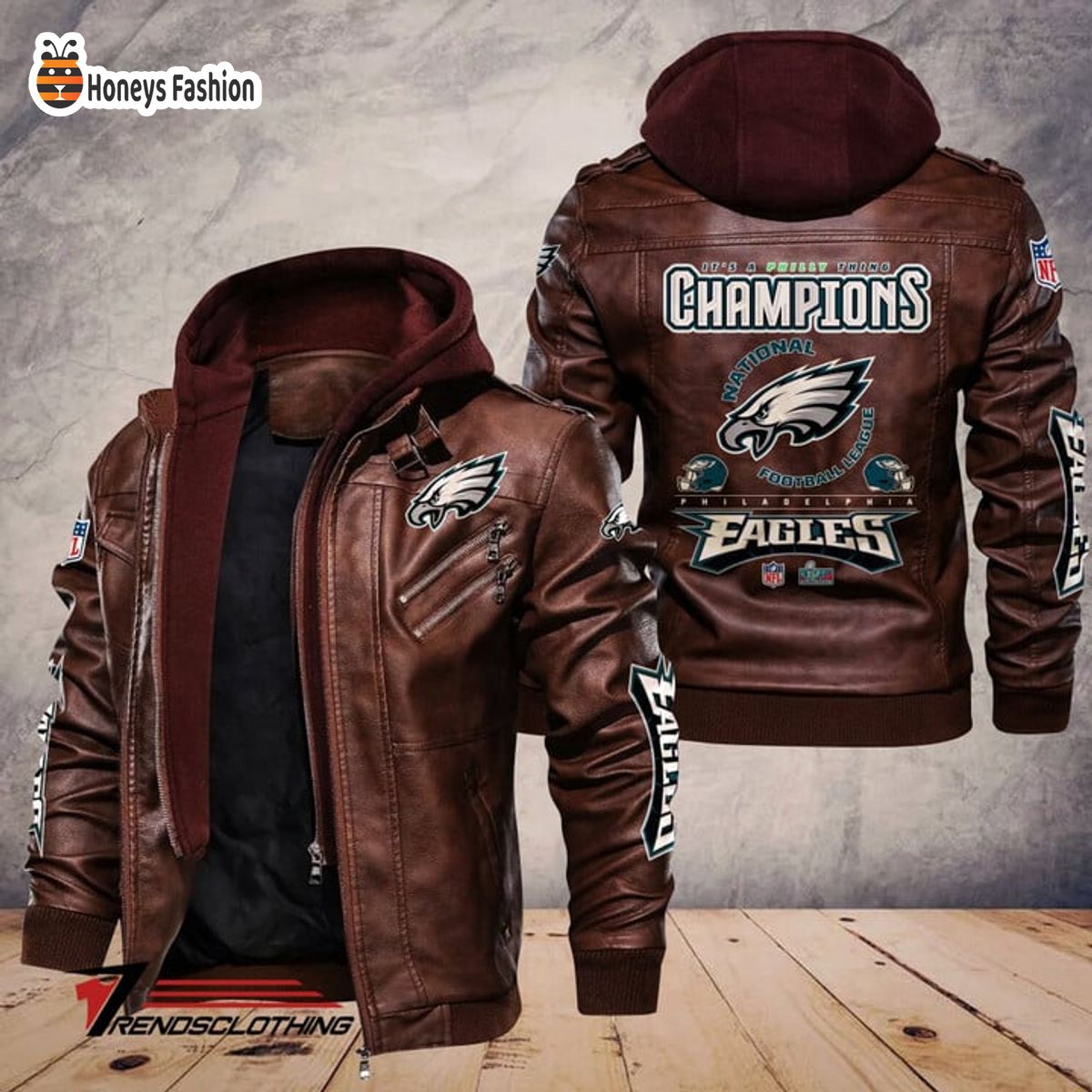 It’s a philly thing Champions NFL Philadelphia Eagles leather jacket