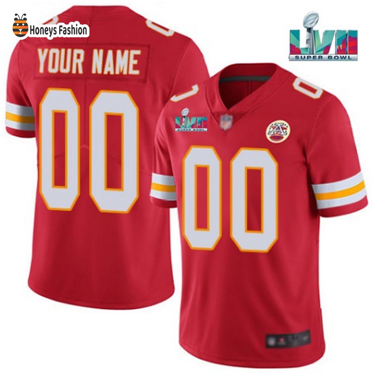 Kansas City Chiefs Active Player Custom Red Super Bowl LVII Game Jersey