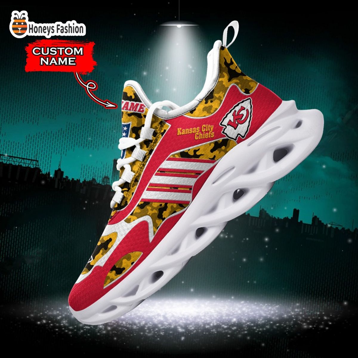 Kansas City Chiefs NFL Adidas Personalized Max Soul Shoes