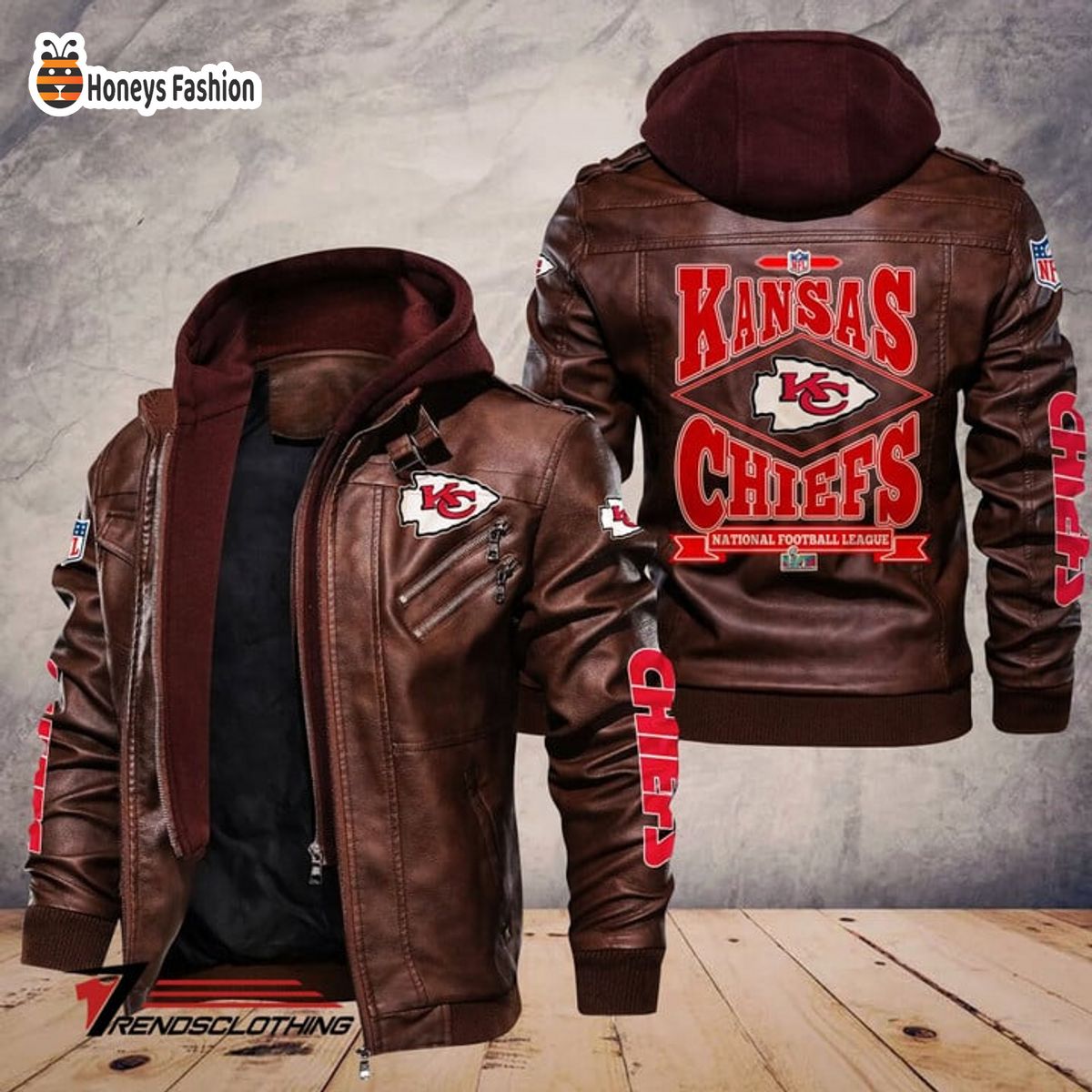 Kansas City Chiefs NFL Champions SuperBowl LVII leather jacket