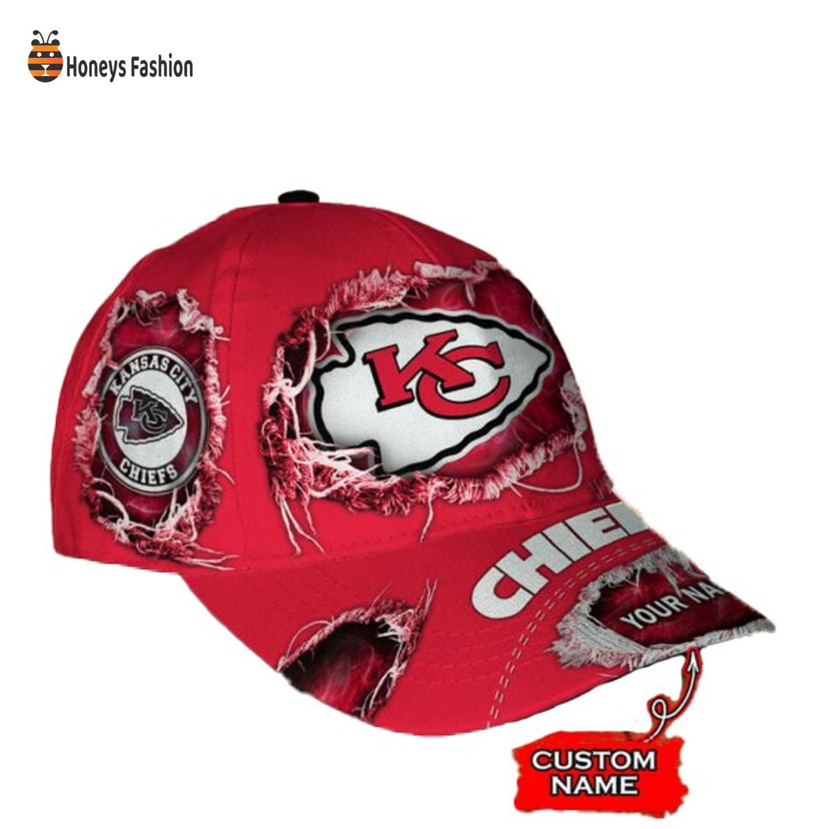 Kansas City Chiefs NFL Custom Name Classic Cap