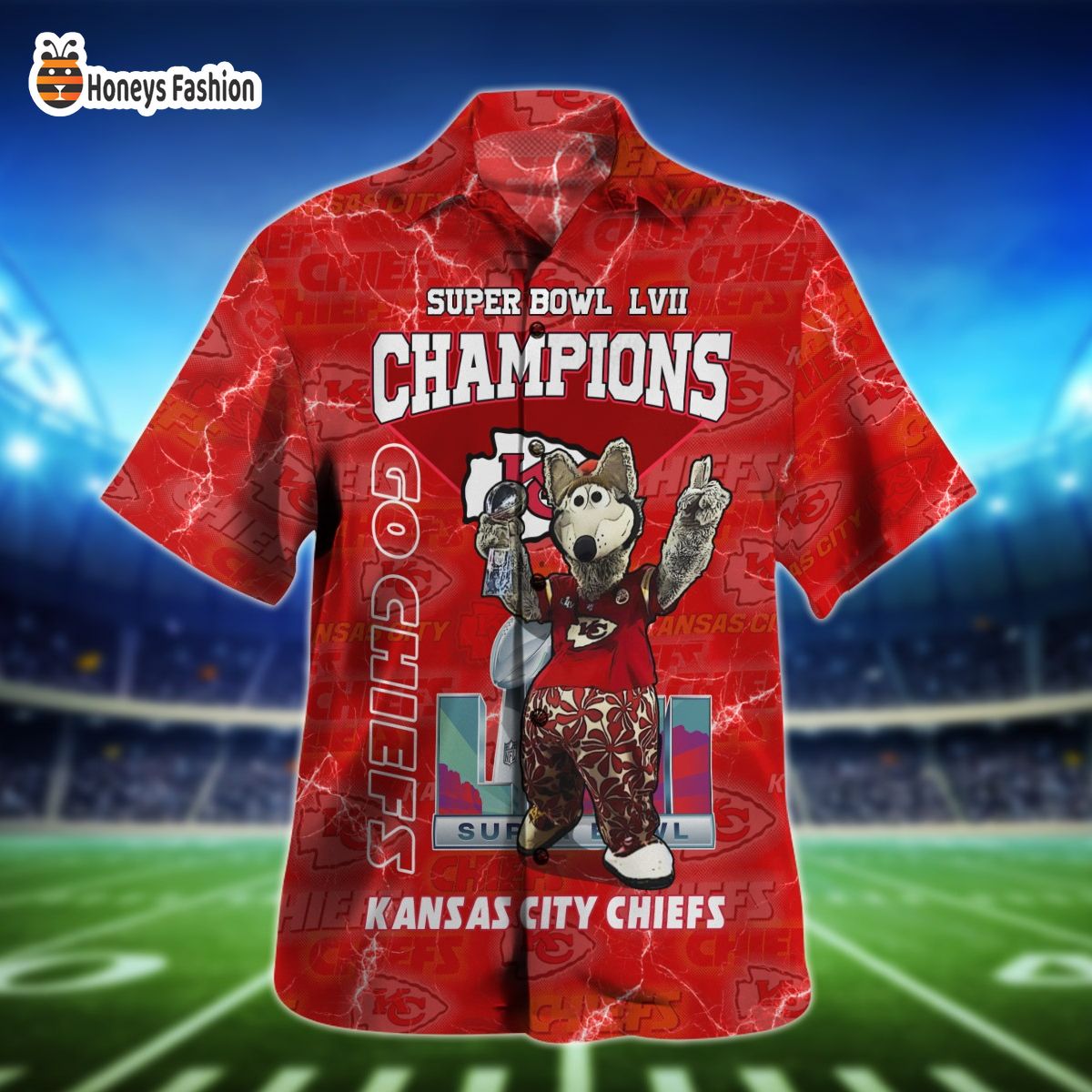 Kansas City Chiefs SuperBowl Champions LVII Febuary 12 2023 hawaiian shirt