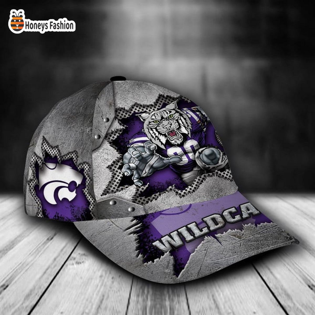 Kansas State Wildcats mascot custom name classic cap