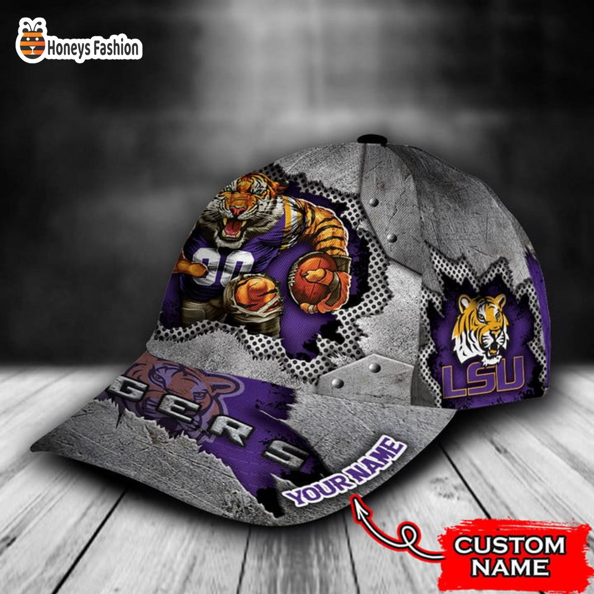 Lsu Tigers mascot custom name classic cap