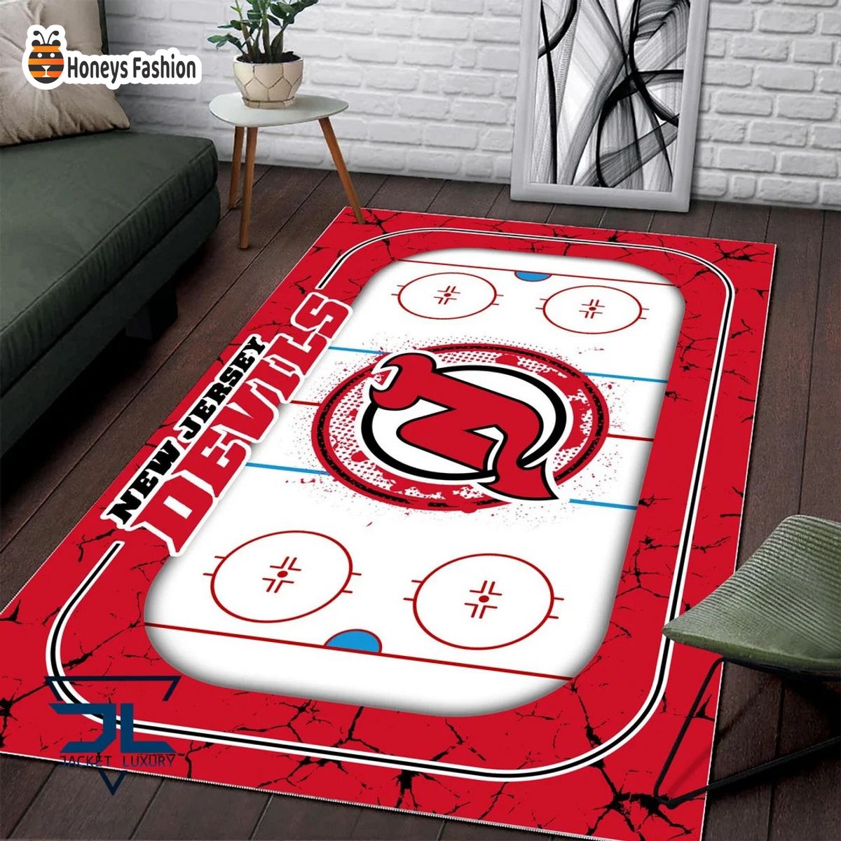 New Jersey Devils NHL Rug Carpet
