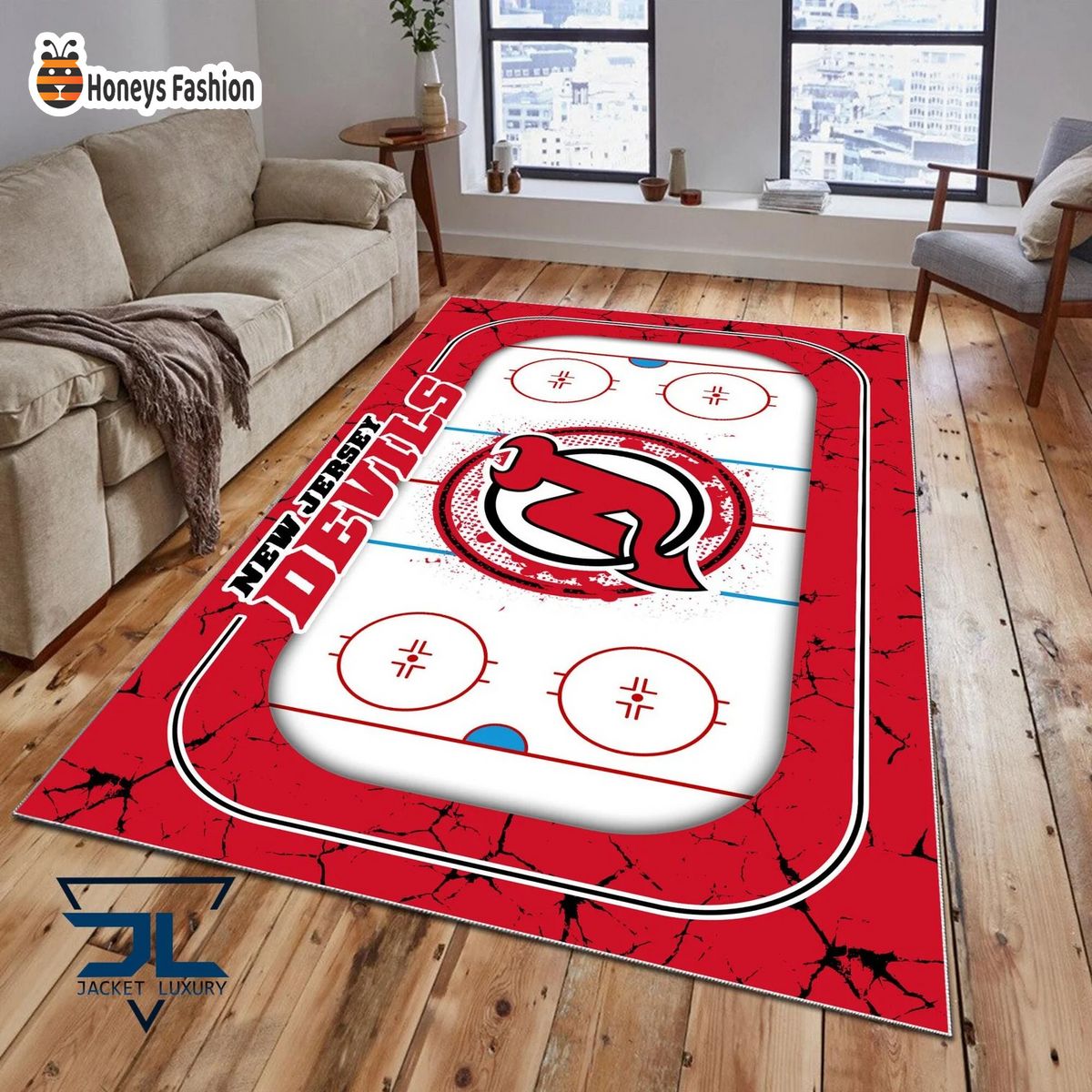 New Jersey Devils NHL Rug Carpet