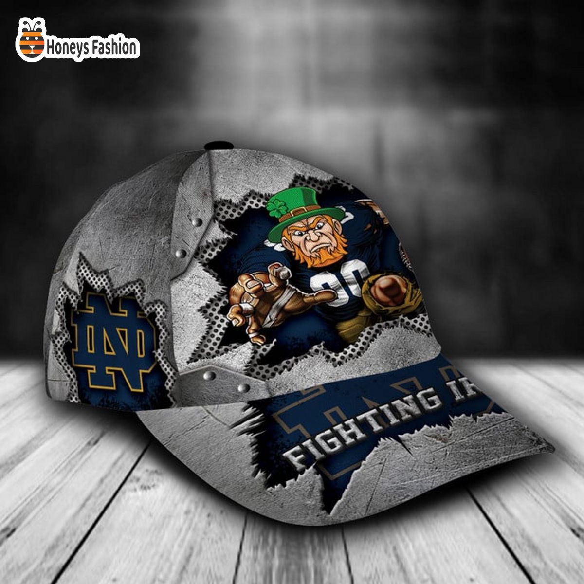 Notre Dame Fighting Irish mascot custom name classic cap
