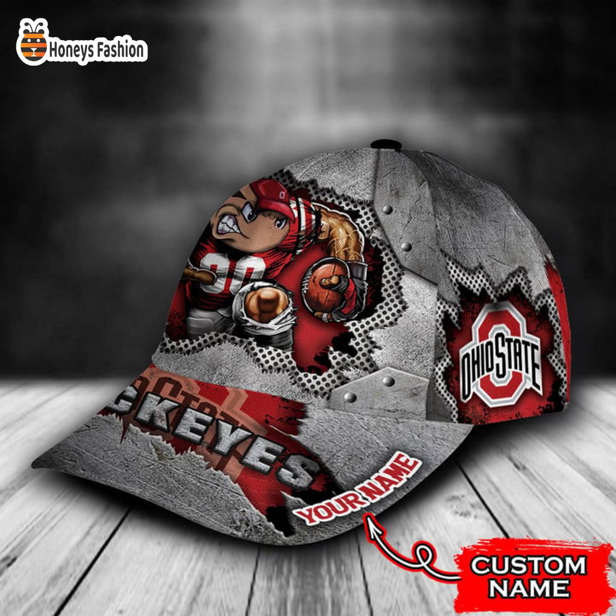 Ohio State Buckeyes mascot custom name classic cap