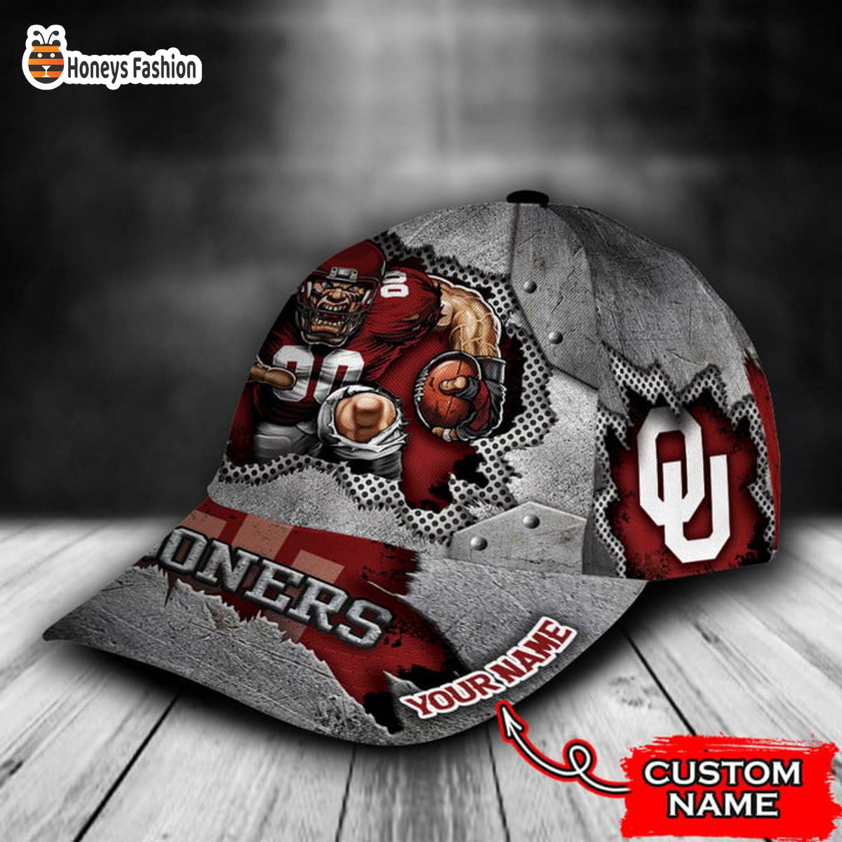 Oklahoma Sooners mascot custom name classic cap