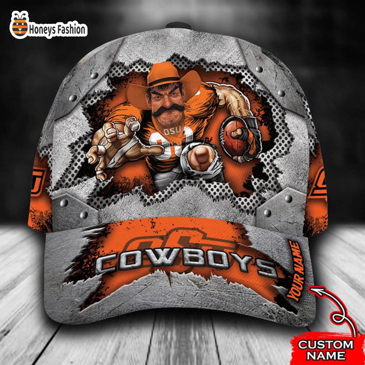 Oklahoma State Cowboys mascot custom name classic cap