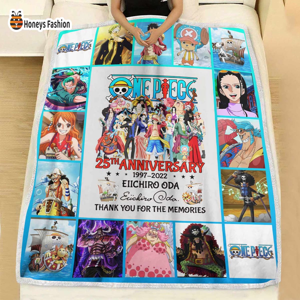 One Piece 25th Anniversary Signature Blanket