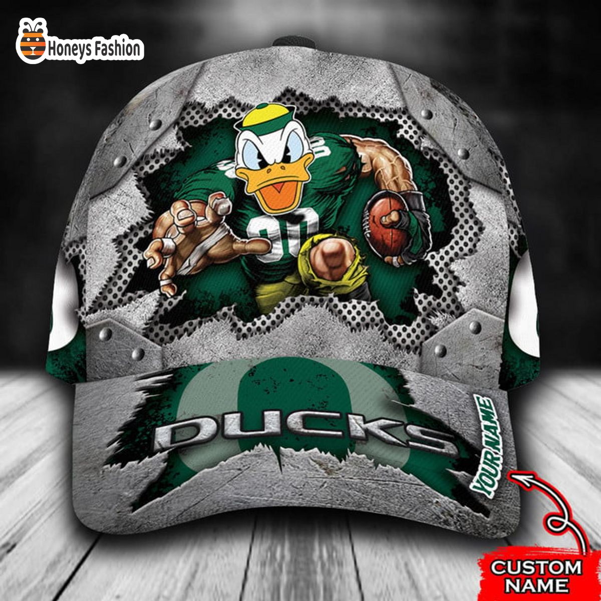 Oregon Ducks mascot custom name classic cap