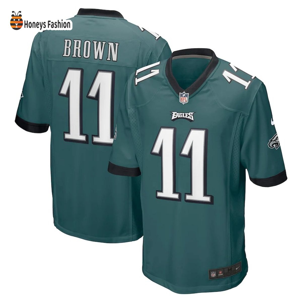 Philadelphia Eagles 11 A.J. Brown Super Bowl LVII Game Jersey