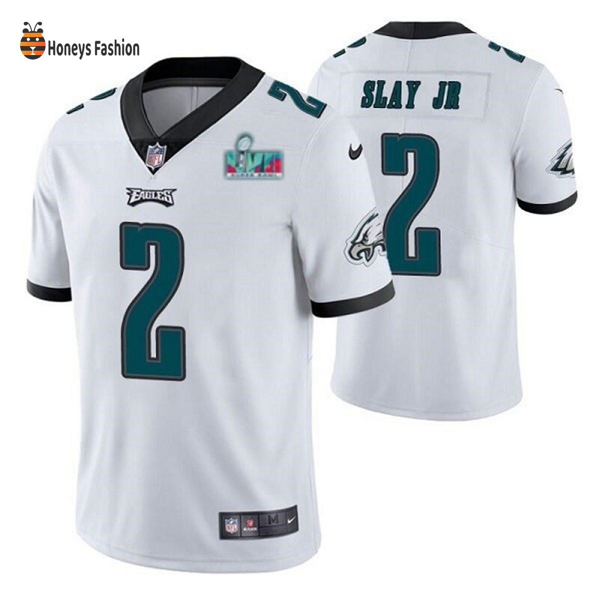 Philadelphia Eagles 2 Darius Slay Jr. White Super Bowl LVII Game Jersey