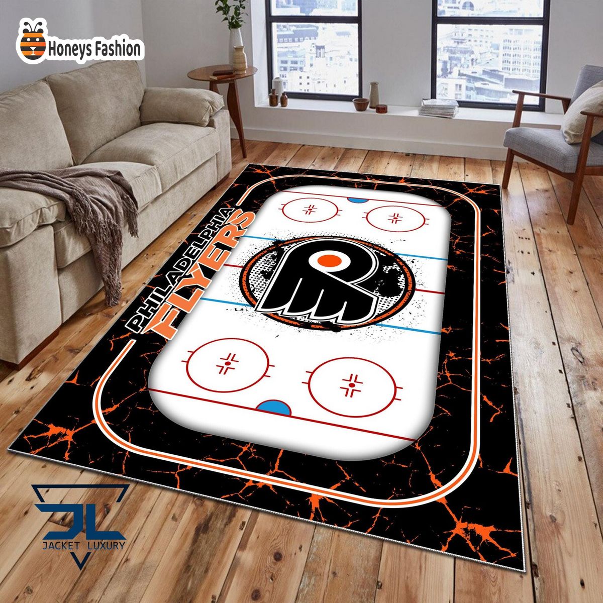 Philadelphia Flyers NHL Rug Carpet