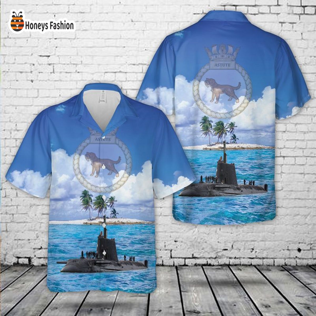 Royal Navy HMS Astute S119 Hawaiian Shirt