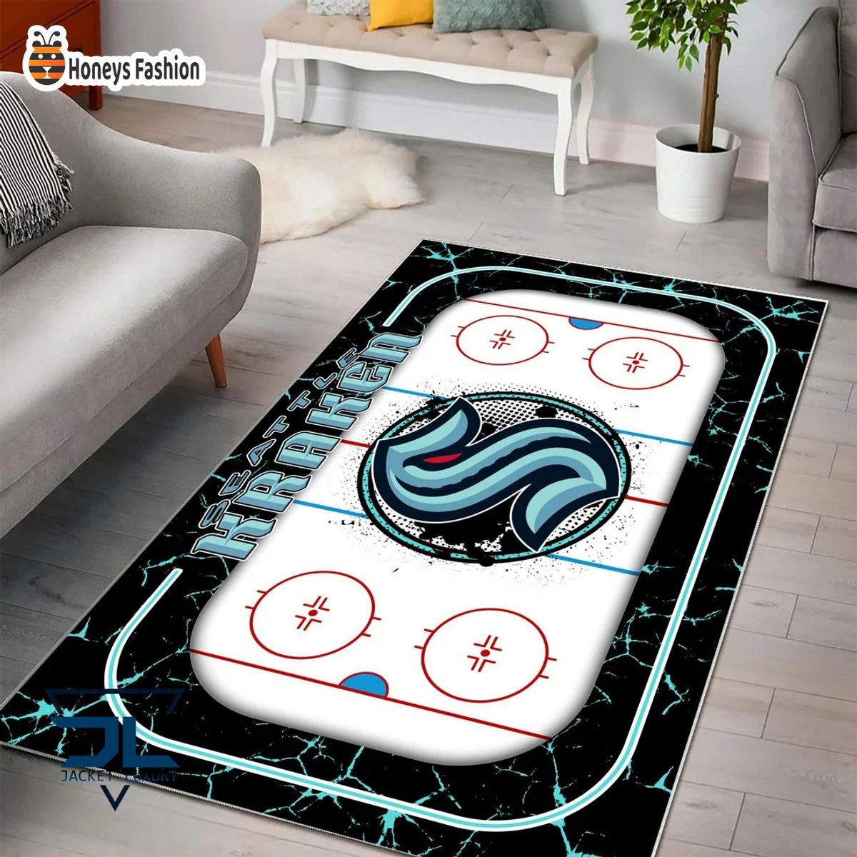 Seattle Kraken NHL Rug Carpet