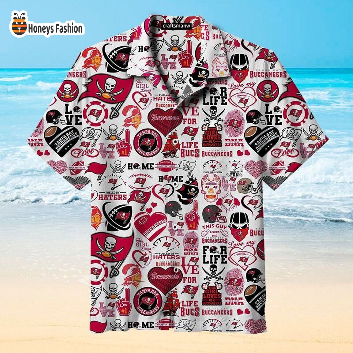 Tampa Bay Buccaneers Logo NFL Premium Hawaiian Shirt