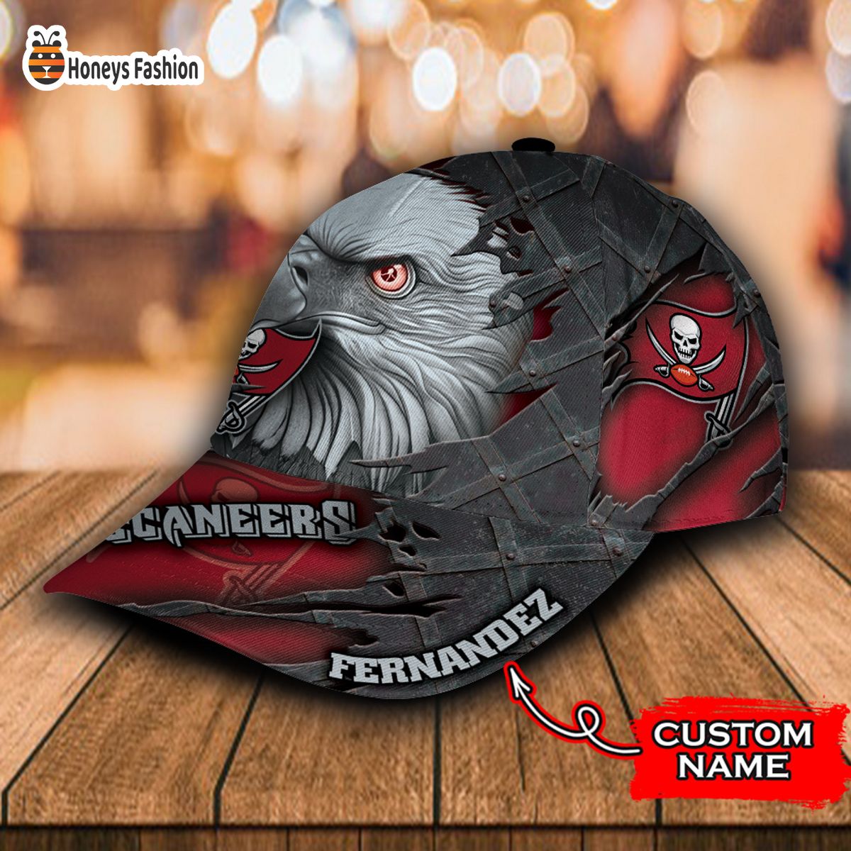 Tampa Bay Buccaneers NFL Eagle Custom Name Classic Cap